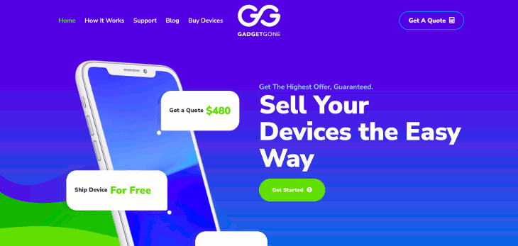 gadgetgone homepage