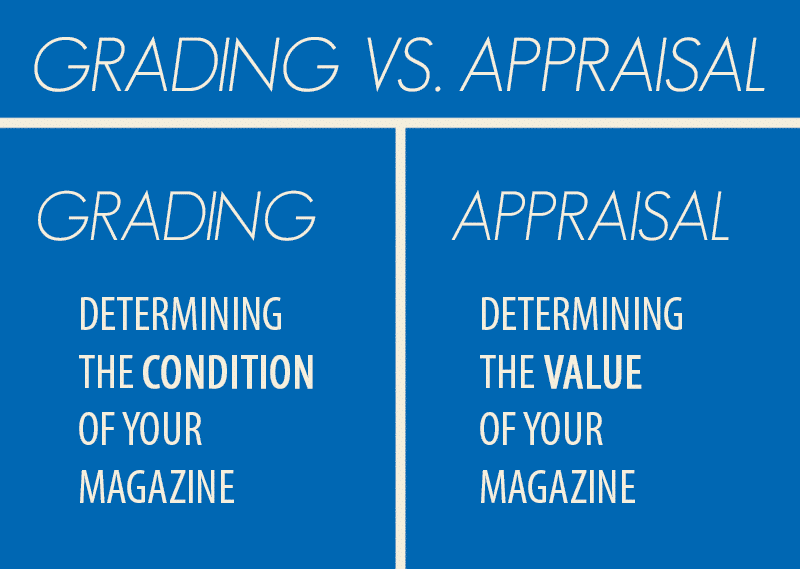 Magazine grading versus appraisal comparison chart