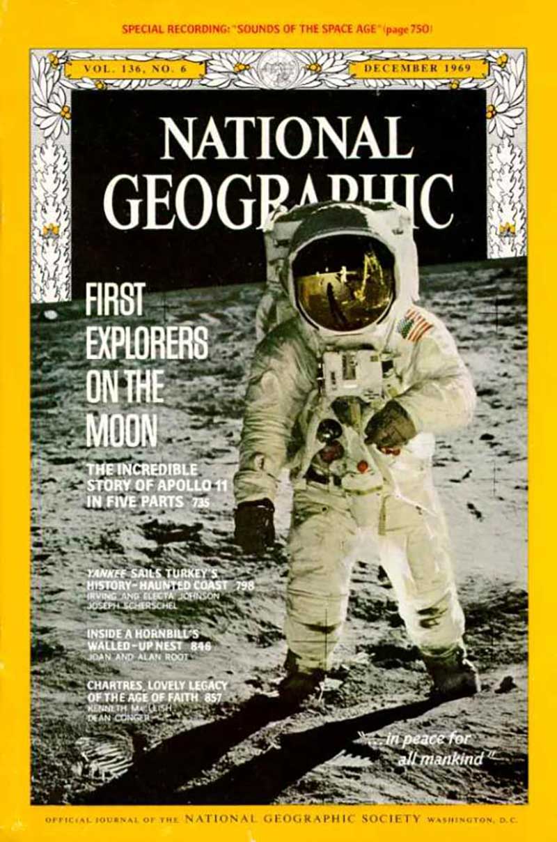 National Geographic Moon Landing Magazine Cover