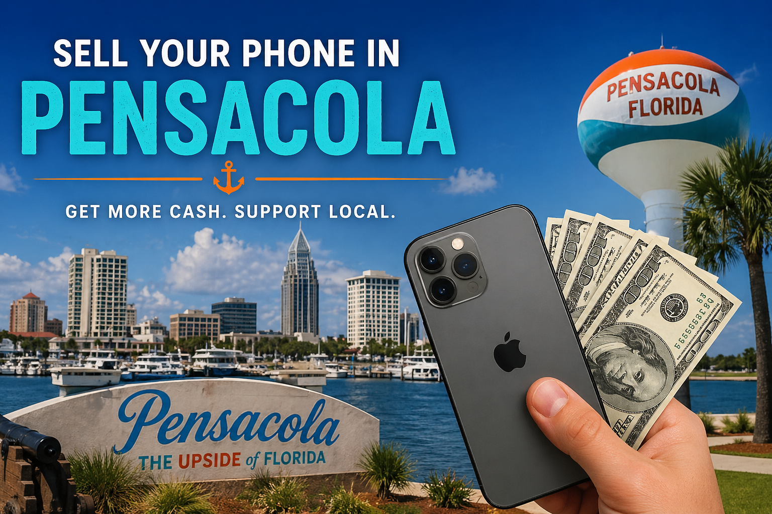 Sell Your iPhone in Pensacola: Compare Local Cash Offers vs. Carrier Trade-In