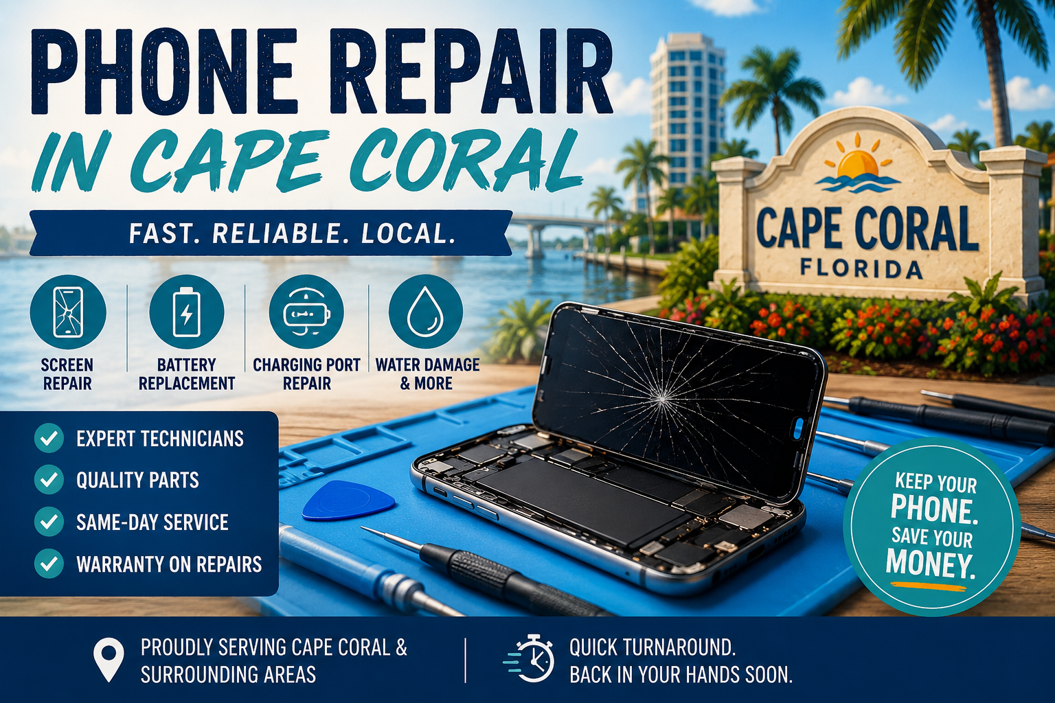 Phone Repair in Cape Coral, Florida: Costs, Local Shops & Smart Alternatives (2026)