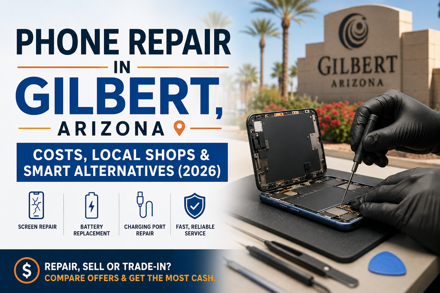 Phone Repair in Gilbert, AZ: Repair Costs, Trusted Local Shops & Alternatives (2026)