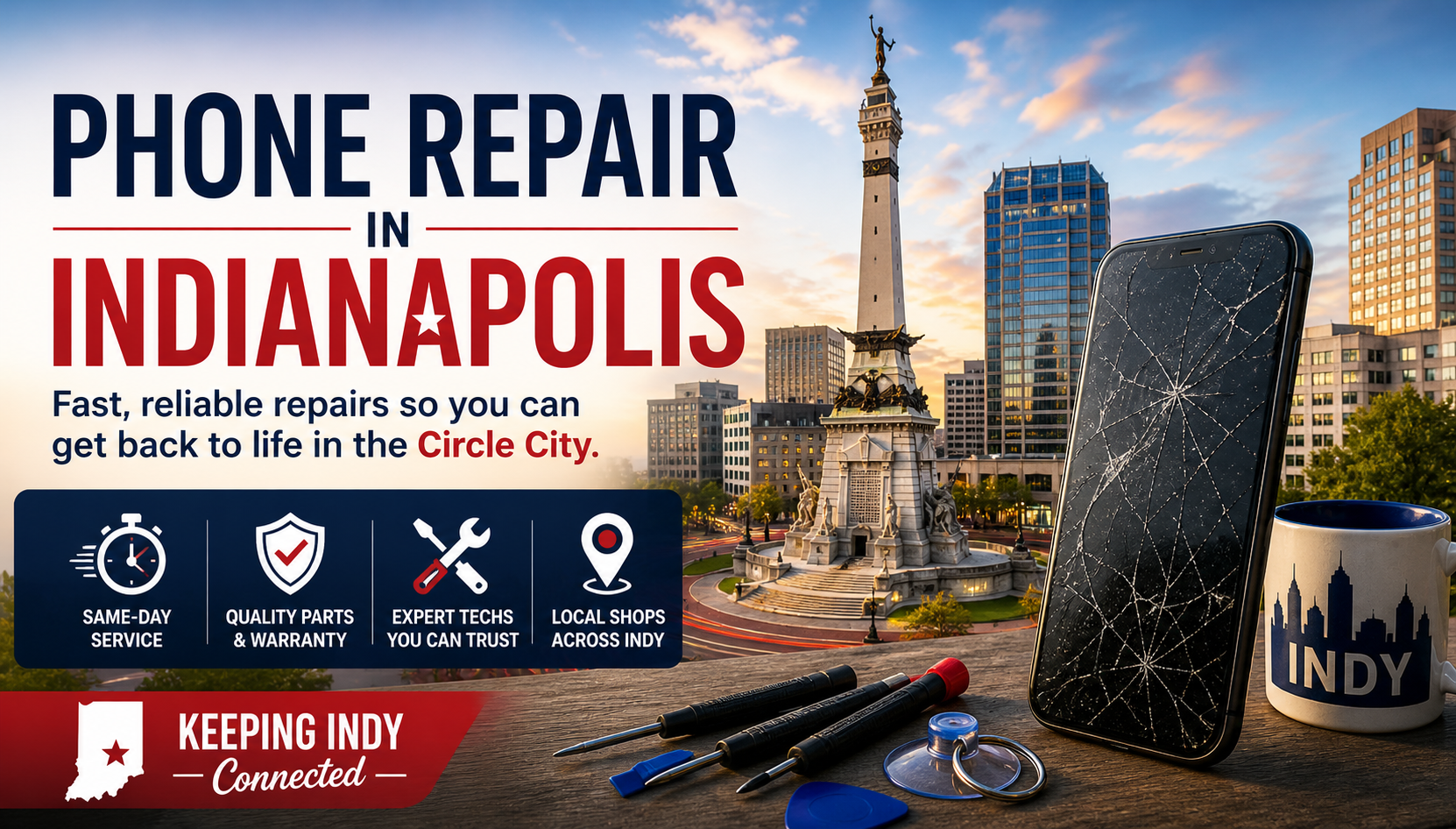 Phone Repair in Indianapolis, Indiana: Costs, Local Shops & Smart Alternatives (2026)