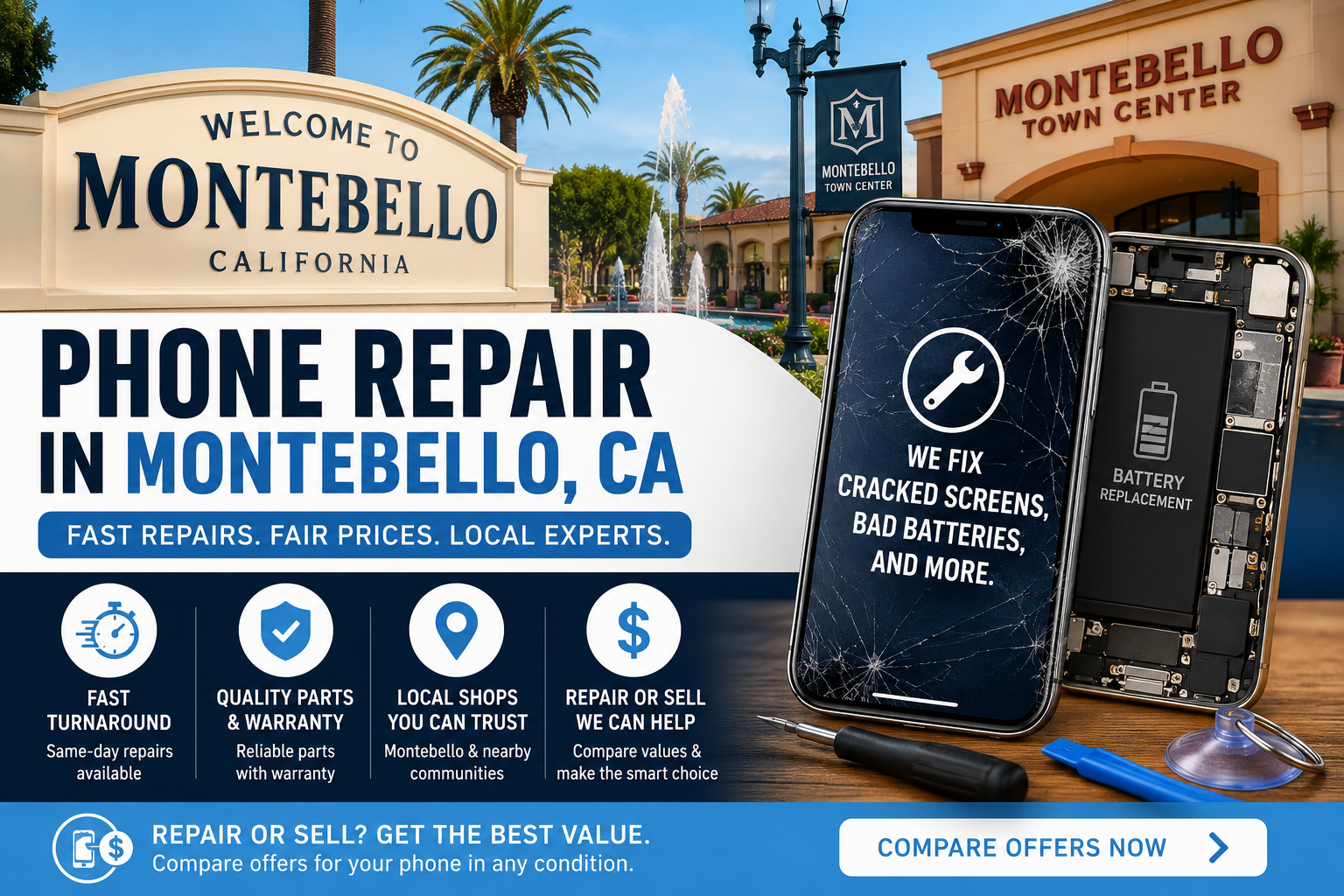 Phone Repair in Montebello, California: Costs, Local Shops & Smart Alternatives (2026)