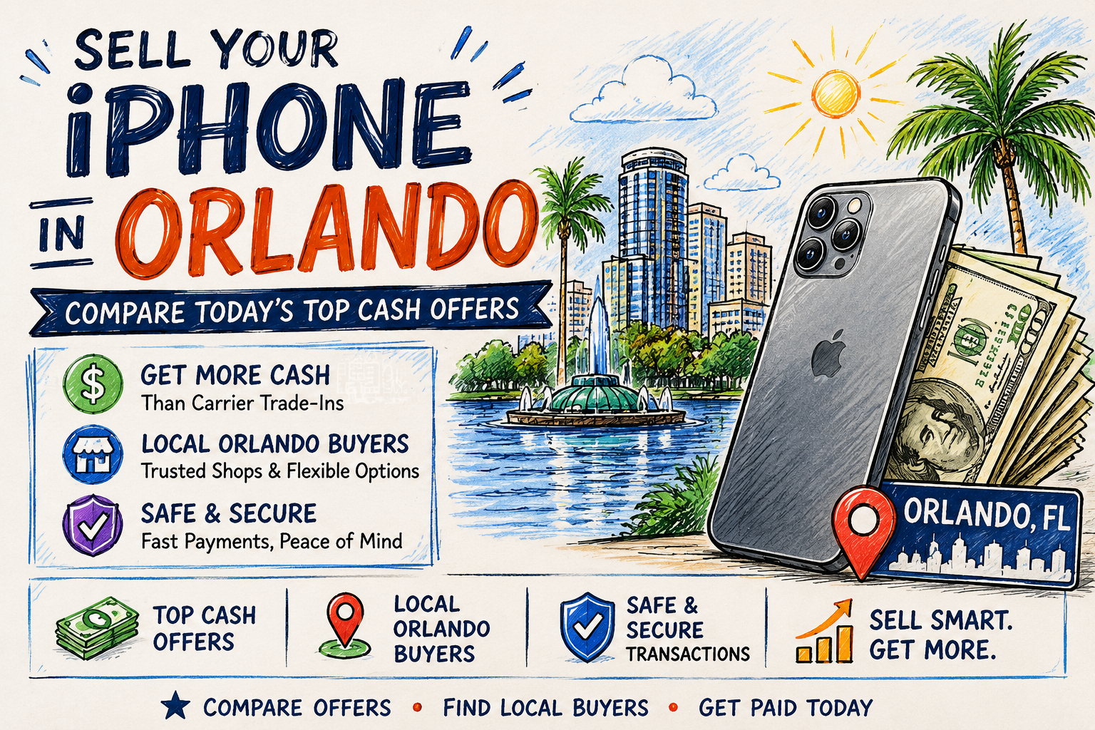 Sell Your iPhone in Orlando: Compare Today’s Top Cash Offers