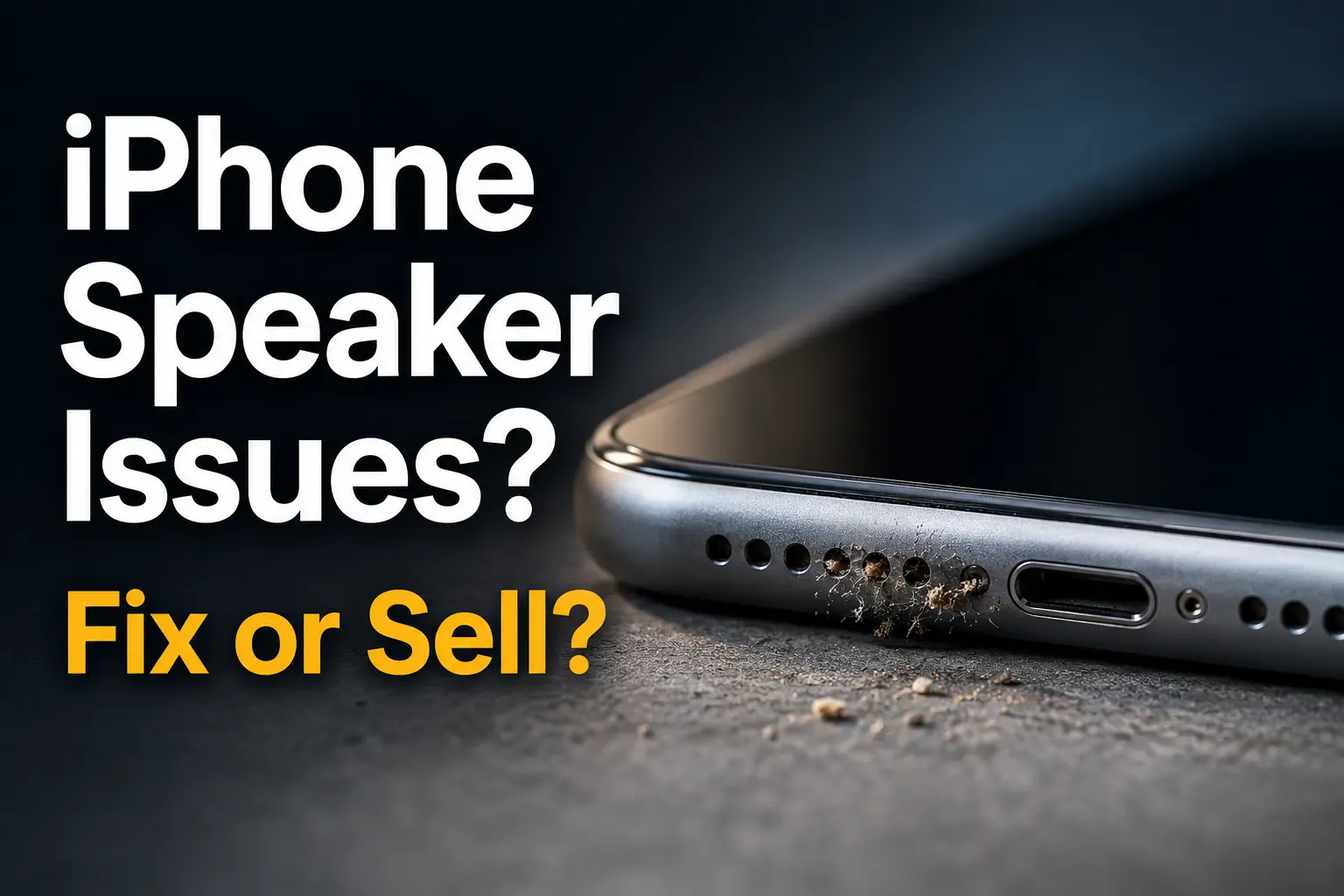 iPhone Speaker Repair: Costs, Fixes & When to Sell