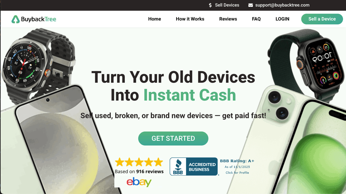 buybacktree homepage